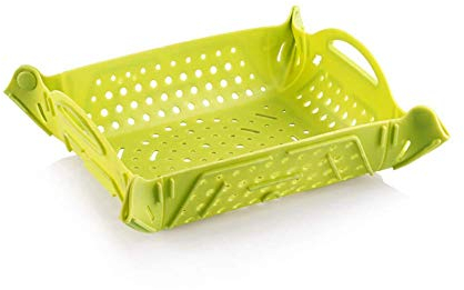 Multi-Functional Scrubber,Flume Folding Draining Mat,Silicone Kitchen Sink Protector Mat, Anti-Bacterial,Can be Used as Fruit Bowl, Sink Mat, Insulation Pads