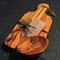 What the Art!® Olive Wood «Le Provençal» Gr. M | Olivenholz Schneidebrett inkl. Dip-Schälchen | Handarbeit | 30 x 15 x 2 cm | Käsebrett - Servierbrett - Brotzeitbrett - Vesperbrett