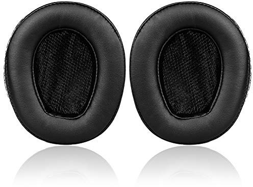 AH-D600 Earpads - JECOBB Replacement Ear Cushion Pads with Protein Leather and Memory Foam for Denon AH D600, AH-D600EM Over-Ear Headphones ONLY (NOT FIT DENON Other Series) (Black)