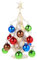 Cabilock 2024 Mini Albero di Natale con Ornamento di Palline, Piccoli Alberi di Natale Christmas Tree Ornamenti, Natalizi da Tavolo Ornamenti, Natalizi Decorazioni per Feste la Casa da Scrivania