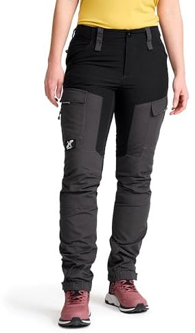 RevolutionRace Damen RVRC GP Pants, Hose zum Wandern und für viele Outdoor-Aktivitäten, Jet Black, 3XL