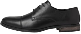 JACK & JONES Herren Jfwraymond Leather Halbschuhe, Anthrazit, 45 EU