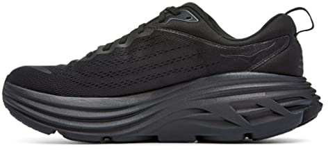 HOKA ONE ONE 1127953-BBLC M Bondi 8 Wide Sneaker Male Black, Black UK 9.5