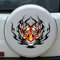 BYNYXI Flamme Tiger Auto Aufkleber, Motorhaube Aufkleber 3D Feuer Auto Karosserie Körper Aufkleber Kratzer Emblem Sticker PVC Wasserdicht Aufkleber für Laptop Koffer Wand Motorrad-12cmx12cm