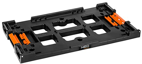 NEO TOOLS Modularer Adapter für System 1& 2, ABS-Material | Gerippter stabiler Körper, Abmessungen 580x325x70mm, Maximale Tragfähigkeit 100kg