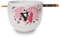 Disney The Nightmare Before Christmas Jack and Sally - Juego de vajilla de cerámica japonesa Love You to Death, incluye cuenco de fideos ramen de 20 onzas y palillos de madera