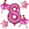 DIWULI Ballerina Geburtstag 8 Jahre - Ballerina Luftballons