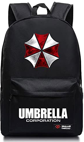 WRONG Laptop Schultasche, Resident ev-il Schulrucksack, Freizeit Multifunktions-Rucksack für College Schule-Black||45 * 13 * 31 cm