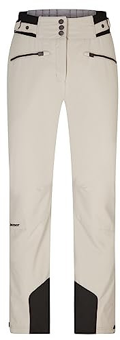 Ziener Damen TILLA Ski-Hose/Schnee-Hose | atmungsaktiv, wasserdicht, Primaloft, Silver beige DOB, 40
