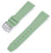 Max Compatible with MoonSwatch Watch Strap Curved FKM Rubber 20mm Replacement Band Not Silicone (Green)