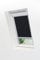 LYSEL - Qualitätsdachfensterrollo abdunkelnd schwarz Rollo geeignet für Velux Dachfenster UK38, 808, U08, (B x H) 117.30cm x 116.00cm in schwarz