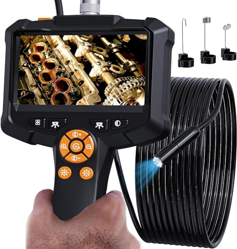 Daxiongmao Boroskop, Endoskop-Kamera mit Licht, IP67 wasserdichtes Endoskop, 1080P HD Inspektionskamera, Boroskop-Kamera mit Licht, 16.5ft Flexible Endoskop-Kamera, Gadgets für Männer (4.3)
