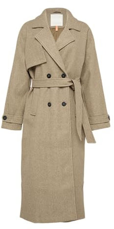 QS Damen 2148198 Mantel mit Bindegürtel, 78W0, 48