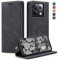 owlhold Coque Xiaomi Redmi Note 13 Pro 5G/POCO X6, Housse Antichoc en Cuir PU Premium Fentes Cartes Etui Pochette de Portefeuille avec Fonction Case à Rabat pour Redmi Note 13 Pro 5G/POCO X6 - Noir