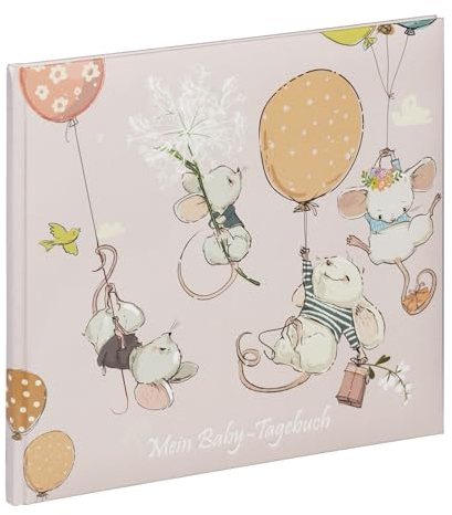 Pagna 12368-15 Babytagebuch 24x23cm Mäuseparty 44S