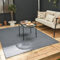 THE RUGS Urban Collection Outdoor Rug - Easy to Clean, Waterproof Plastic Outdoor Rugs for Garden, Patio, Balcony, Camping - Contemporary Plastic Straw Rug - Mono Anthracite, 90x150cm