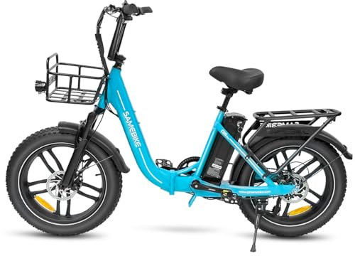 SAMEBIKE E Bike Herren mit 48V 624WH Batterie, 20 * 4.0 Zoll, 7-Gang Getriebe mit LCD-Display, 250W Motor & 25km/h, Reichweite bis zu 120km