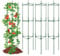 VEVOR Gabbie per Pomodori da Giardino 4 Pacchetti, Gabbia Sostegno per Pomodori 160cm, Gabbia Supporto per Piante Alte Impilabile, Aiuole Rialzate, Verdure, Fiori Piante Rampicanti, Giardino, Orto