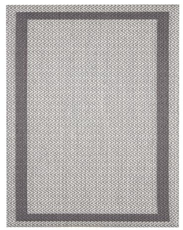 DECASATEXTIL - Alfombra Vinilica - Alfombra Salon Cocina - Antideslizante Resistente, Impermeable, Lavable - Compatible con Robot Aspirador - Variedad de Tamaños y Diseños(70cm x 140cm Trenza-Gris)