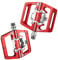 LUOKEKE Bike Pedals Mtb Pedals For Bicycle Clip Automatic Pedals Platform Mountain Bike Mixed Footrest Double Function Power Meter Mtb Pedals(Red)