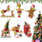 6Pcs Christmas Hanging Ornaments Tree Decorations, Xmas Ornaments for Home Decor Holiday Party Backpack Car Hanging Accessories
