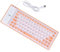 CAXUSD Folding Keyboard 85 Key Keyboard Waterproof Soft Silicone Silent Design for Laptop Roll up