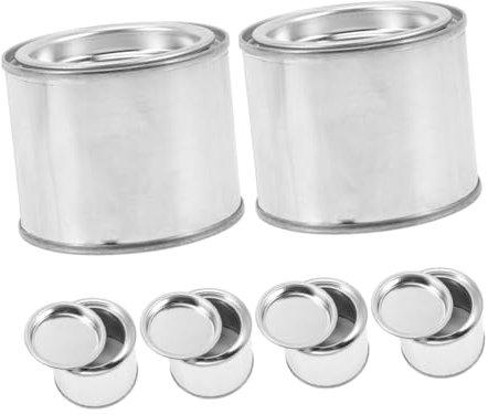 MUSISALY Seaux De Peinture avec Couvercles 0 1 L Petits Pots De Peinture en Métal Stockage Étanche pour Les Restes De Peinture Asphalte