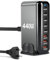 ARCELI Chargeur USB C 440W 8 Ports, GaN III Station de Charge, USB c Charger avec 5xUSB-C PD + 3xUSB-A QC4.0, Chargeur Rapide pour Phone 16/15/14 Pro Max, Samsung Galaxy, MacBook, Pad, Laptop