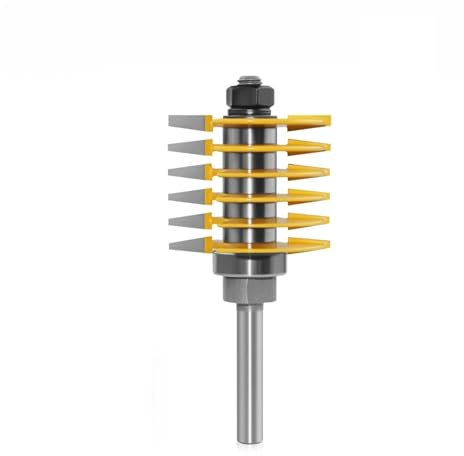 1 pz 8mm gambo 6 denti regolabile finger joint router bit tenone cutter industriale grado for utensili in legno