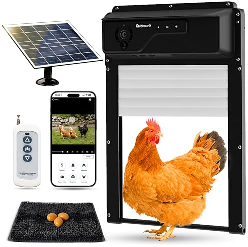 CHICKAURA Automatischer Hühnerstall-Türöffner (schwarz)