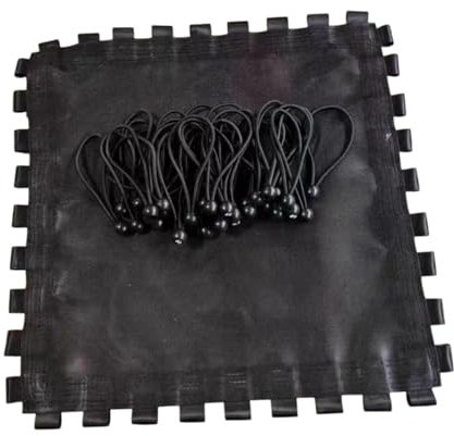 Baoblaze Trampolinersatzmatte Sprungkissen Trampolin Mesh Matte Zuverlässige quadratische Sprungtuch Trampolin -Sprungmatte für Home Fitness