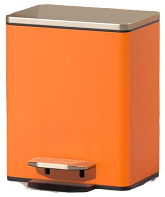 Cleverly Designed Bin For Efficient Waste Management In Kitchen Stainless Steel Bathroom Trash Can Trash Can Kitchen(Orange,15L 39.5 * 29.5 * 29.5CM)