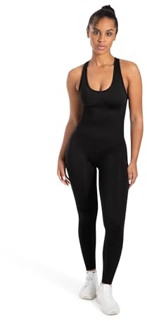 SMILODOX Jumpsuit Damen Elsie, Seamless Einteiler mit Racerback, Ganzkörperanzug geripptes Material, Sportanzug figurformender Fit, Overall atmungsaktiv, perfekt für Workouts, Athleisure & Yoga