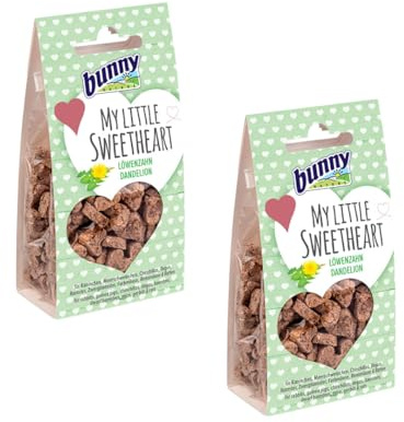 My Little Sweetheart Löwenzahn | Kekse für Nager | 2 x 30 g | Mit Inulin | Bunny Nature | Ergänzungsfuttermittel | Zur Unterstützung der normalen Verdauung | Doppelpack