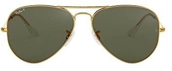 Ray-Ban Men's Aviator Sunglasses, Gold (001/58), 62 mm UK