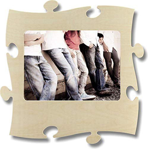 Country Living Rahmen Puzzle aus Holz – 1 Foto 20 x 28 cm – Natur