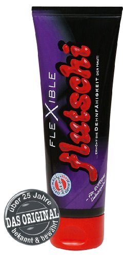 Flutschi Flexible 80 ml - natürliches Gleitmittel auf Wasserbasis für sie und ihn, Aqua Gleitgel für das Einführen von großen Dildos und Vibratoren, künstliches Sperma für Paare