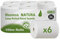 Hostess NATURA Papierhandtücher aus 100% Recyclingmaterial 6063 – 1-lagige Rollenhandtücher – 6 x 190 m Papierhandtücher in Rollen (1,140 m gesamt)