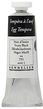 Sennelier Tempera Paint, 34ml, Ivory Black