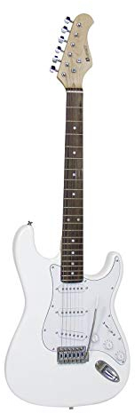 DIMAVERY ST-203 E-Gitarre, weiß