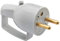 DEBFLEX - Fiche Mâle Electrique à Coiffe Avec Anneau - Fiche Electrique 2P+T 16A - Remplacement ou Création Branchement sur Câble - Grise