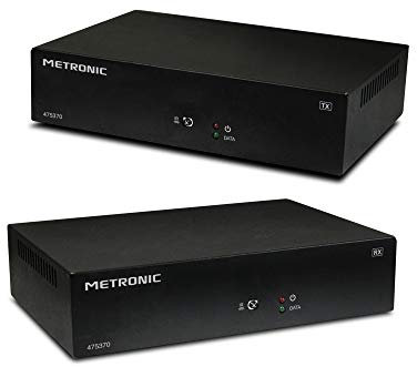 Metronic 475370 - Trasmettitore audio-video HD Ethernet, colore: Nero