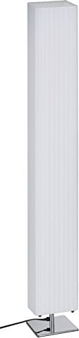 Trango 120S Design Plissee Stehleuchte *Cannes* Eckig Stehlampe, Wohnzimmer Lampe, Leuchte, Standleuchte - L:14cm - B: 14cm - H: 120cm ohne Leuchtmittel
