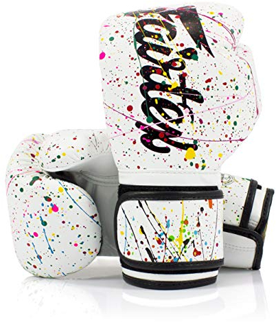 Fairtex BGV14 Muay Thai für Profiboxer & Trainer | Mexikanischer Stil für Schlagkräftige | MMA Handschuhe für Kampfsport | Leichte & stoßdämpfende Boxhandschuhe(12oz-Maler)