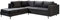 Ecksofa Orlando Velvet Couchgarnitur Sofagarnitur Wohnlandschaft Sofa Couch Metallfüße Kissen-Set Lounge Eckcouch Polsterecke (Tiffany 19, Seite: Links)
