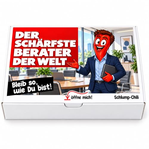 Schlump-Chili⎥Der schärfste Berater der Welt - ein witziges und originelles Geschenk für Herren. Ein cooles Präsent z.B. für Steuerberater, Consultants und Coaches.