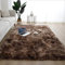HYZSM Hochflor Teppich Wohnzimmer Braun 180x200cm,Flauschiger Teppich Antirutsch für Outdoor/Wohnzimmer/Schlafzimmer/Kinderzimmer/Flur/Dekoration Wohnung
