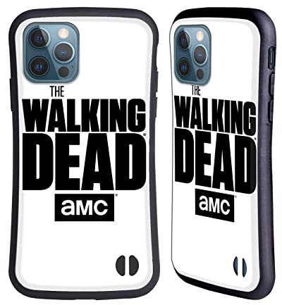 Head Case Designs Offiziell Offizielle AMC The Walking Dead Weiss Logo Hybride Handyhülle Hülle Huelle kompatibel mit Apple iPhone 12 / iPhone 12 Pro