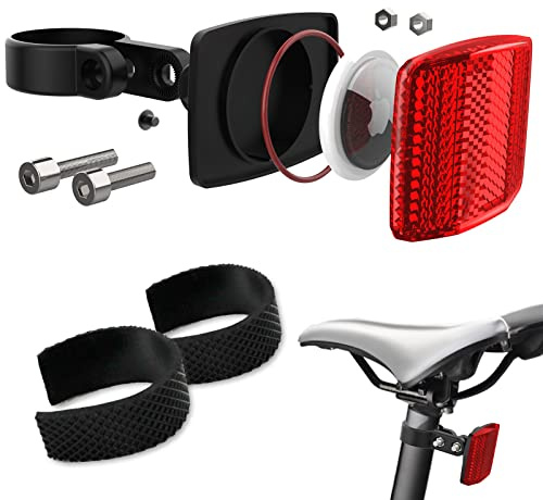 PerfiPro Airtag Bike Mount - Hidden GPS Tracker Case for Apple Airtag, Anti-Theft Holder for Electric Bicycle and Scooter
