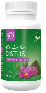 POKUSA - RawDietLine Zistrose | Cistus Incanus 120 Tabletten | Natürlicher Zeckenschutz & Immunsystem für Hunde & Katzen
